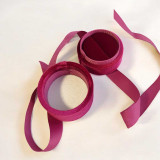 Pink Velvet Jewelry Box with Decorative Ribbon BOX-4