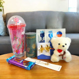 Cute Sipper, Teddy Keycharm, Chocolate & Care Gifts For Her BPL-948
