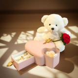 Romantic Jewellery, Teddy & Crochet Rose For Her BPL-967