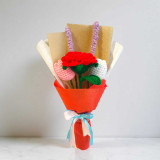 Premium Handmade Crochet Tulip & Rose Bouquet SK-1840