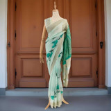 Pastel Green Printed Chiffon Saree SR-1380
