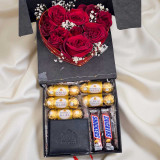 Roses & Chocolates with Fairy Lights Gift Box JNK-6515