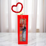 Red Wine 750ml with Teddy Keychain & Chocolates Gift Combo JNK-6525