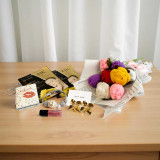 Luxury Romantic Hamper with Jewellery, Perfume & Crochet Flowers SK-1866