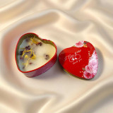 I Love You Red Tin Heart Shape Scented Candle SP-10647