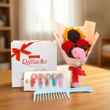 Perfect Love Gift Combo with Chocolates & Hair Clips