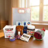 Luxury Sweet & Beauty Gift Set with Perfume, Chocolates & Fresh Roses SK-1889