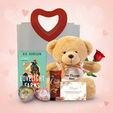 Personalized Teddy with Love Candle & Rose Gift Set SK-1901