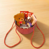 Teddy Keychain, Makeup & Chocolates Gift Combo for Her JNK-6586