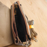 Coffee Color Button Lock Shoulder Bag for Women BG-1550