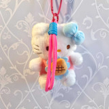 Hello Kitty Pink Hanging Strap with Blue Bow 5.5" VT-1372
