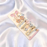 Beautiful Hello Kitty Hair Clip Set of 6 Pieces HC-293