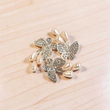 Sparkling Butterfly Rhinestone Brooch STP-84