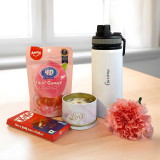 Personalized Bottle, Candle & Chocolate Gift Combo JNK-6657