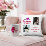 Personalized Women’s Day Gift Set – Mug & Cushion SK-1978