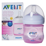 Philips Avent Bottle Natural 125ml/4oz Single Pack Pink SCF691/17 Philips Avent Bottle Natural 125ml/4oz Single Pack Pink SCF691/17