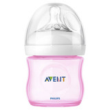 Philips Avent Bottle Natural 125ml/4oz Single Pack Pink SCF691/17 Philips Avent Bottle Natural 125ml/4oz Single Pack Pink SCF691/17