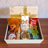 Cute Accessories with Candle & Teddy Keychain for Her