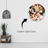 Custom Family Round Wall Clock – Heartfelt & Unique Gift
