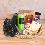 Charming Personal Care & Accessories Gift Set in Bamboo Basket SK-2085