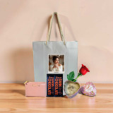 Dark Chocolates, Rose, Candle & Women’s Wallet Gift Bag For Her BPL-1087