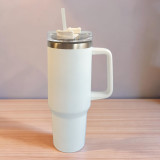 White Stainless Steel Insulated Tumbler 1.18L