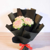 Longlasting Bi-Color Crochet Roses Bouquet BPL-1101