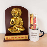 Blessings & Chocolate Gift Hamper – Buddha Frame & Custom Mug SK-2121