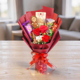Beauty Accessories with Roses & Chocolates Bouquet JNK-6772