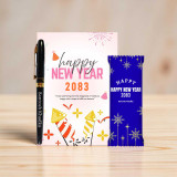 Custom Name Pen & Chocolate New Year Hamper SK-2181