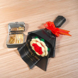 Handmade Crochet Rose & Gold Jewellery Set For Her SK-2202