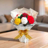 Accessories Gift Box with Crochet Roses Bouquet for Her JNK-6795