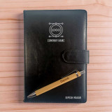 Personalized Diary & Bamboo Pen Gift Set with Name Print DKG-105