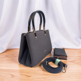 Chrisbella Navy Blue Handbag with Adjustable Crossbody Strap and Wallet