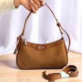 Chrisbella Classic Brown Shoulder Handbag