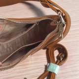 Chrisbella Classic Brown Shoulder Handbag