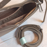 Chrisbella Trendy Side Bag with Adjustable Crossbody Strap- Grey