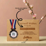 Customized Farewell Appreciation Plaque & Medal Set DKG-135