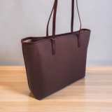 Chrisbella Wine Red PU Leather Handbag