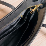 Chrisbella Black Color Side Bag with Zipper Pocket