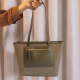 Chrisbella Green Color Side Bag with Zipper Pocket