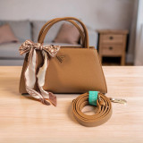 Chrisbella Fashionable Handbag in Classic Brown