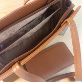 Chrisbella Two-Tone Handbag With Matching Purse