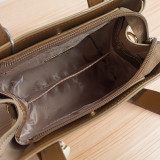 Chrisbella Beige Mini HandBag with Long Strap