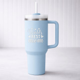 World’s Best Mom Engraved Sky Blue Stainless Steel Insulated Tumbler