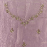 Purple Fendi Silk Fabric Saree with Boutique Work