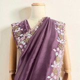 Purple Zomato Silk Saree with Intricate Pote & Sitara Design SR-1407