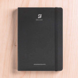 Personalized Notebook – Black with Company Logo, Name & Website Print DKG-202
