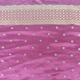 Premium Purple Banglori Silk Saree with Peacock-Patterned