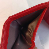 Premium Red PU Leather Trifold Wallet BG-1563